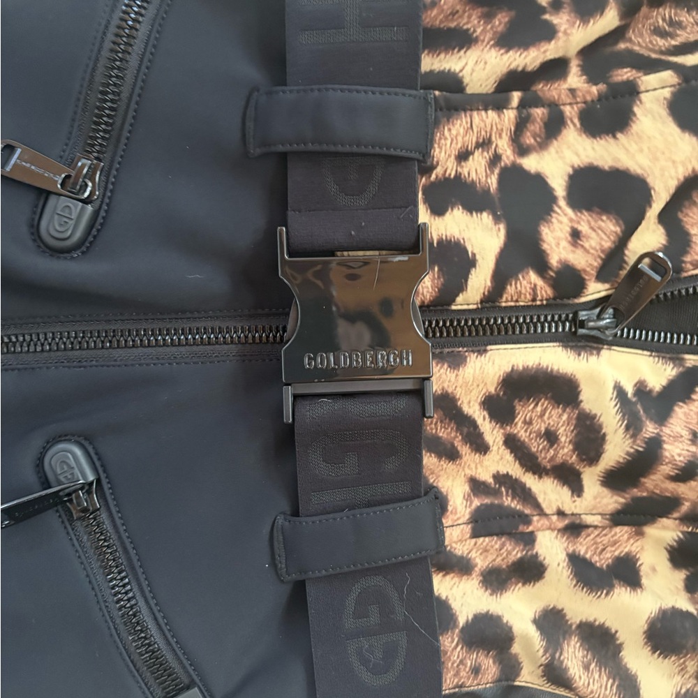 Goldbergh Leopard Print One Piece in Brown & Black Leopard - Picture 4 of 9